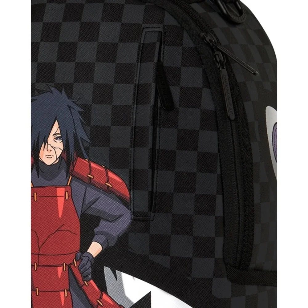 NEW Sprayground Naruto Madara Sharkmouth Backpack Black Red Anime Unisex